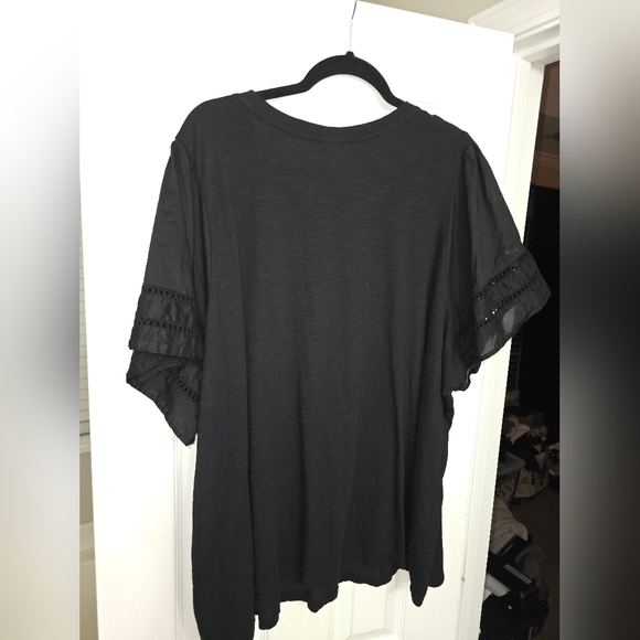 Torrid Black Lace Sleeve Women's Top Size 5 - Picture 4 of 4
